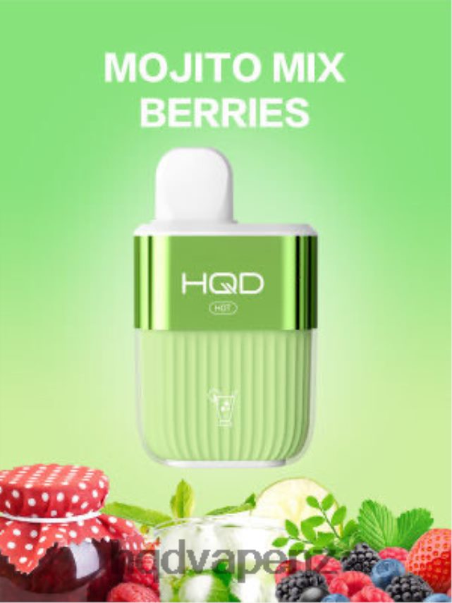 HQD Vape NZ - HQD HOT 5000 PUFFS Mojito Mix Berries 4P608H61